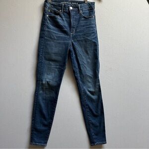 American Eagle Luxe Curvy Super Hi-rise jegging Women's Blue Jeans Sz 6
